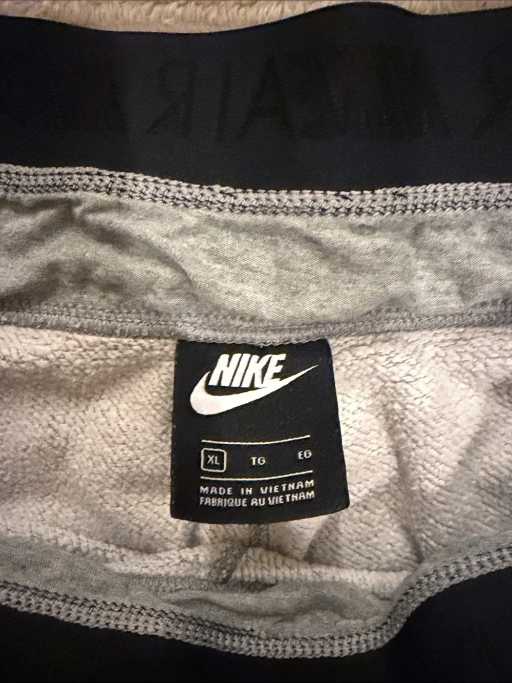 Nike Air Grey Unisex Jogger Sweatpants with secondary accent waistband